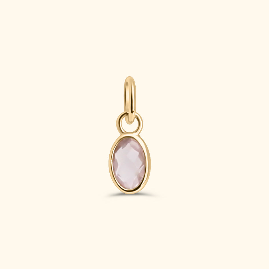 Rose Quartz Hanger | 14K Goud