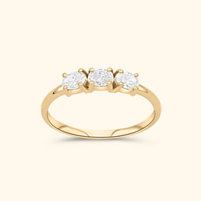 Trio Diamond Ring | 14K Gold